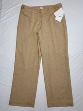 Liz Claiborne Dress Pants Audra Herringbone Womens Sze 16 Lined Wool Blend Tweed