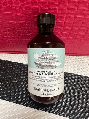 Davines NaturalTech Detoxifying Scrub Shampoo 8.45 oz New