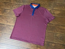 Redvanly Mens Golf Polo Stretch Polo Shirt Short Sleeve Size XL