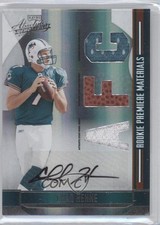 2008 Playoff Absolute Memorabilia /25 Chad Henne #251 Rookie Auto RC