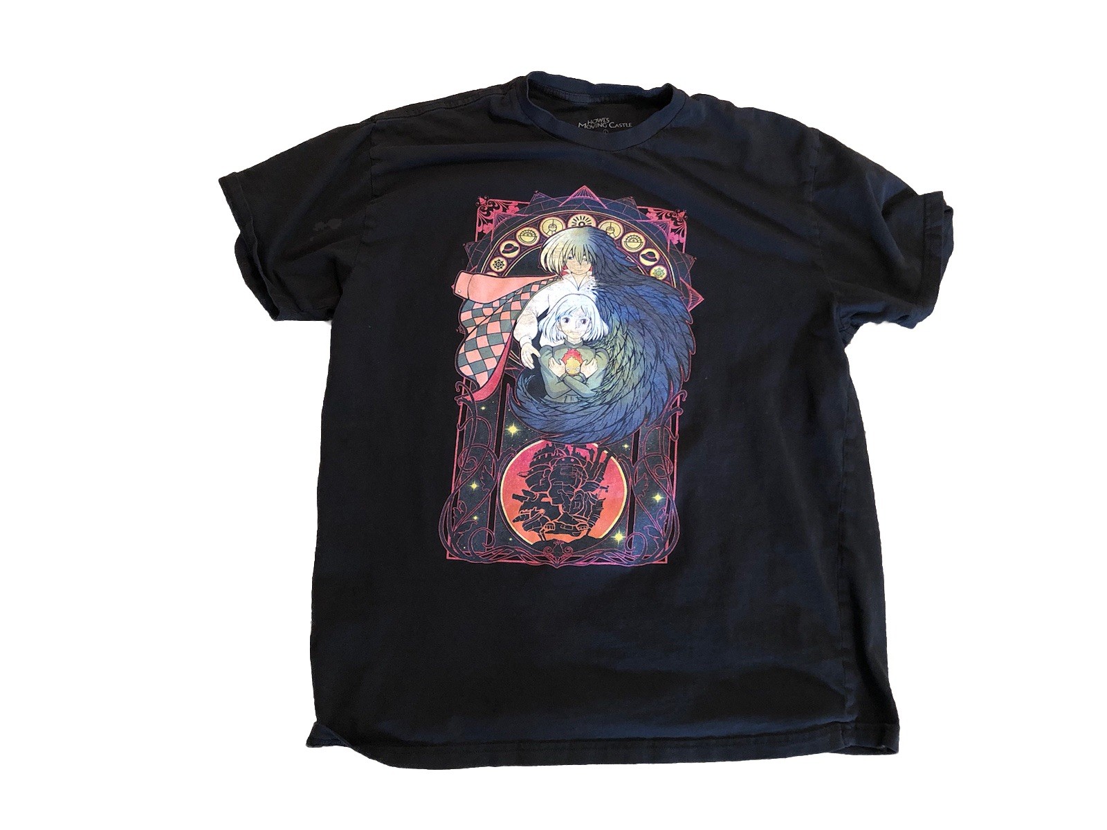 Hot Topic Howl's Moving Castle Studio Ghibli t-shirt Rare Large Ladies