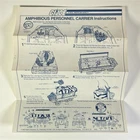 Vtg GI Joe Amphibious Personnel Carrier - Instructions 1983 - Hasbro. ￼