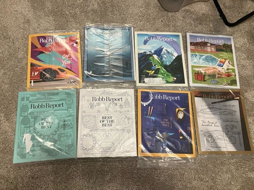 (8) ROBB REPORT MAGAZINES ALL NEW IN PLASTIC 2024-2025 GIVING ISSUE BEST OF BEST