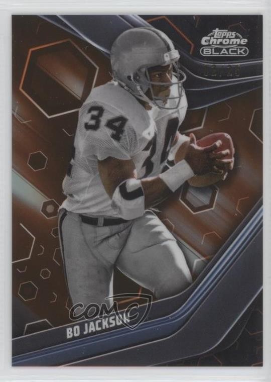 2023 Composite Topps Chrome Black Orange Refractor /25 Bo Jackson #136 0wn0