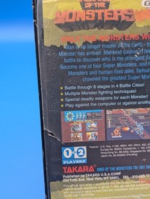 King of the Monsters Sega Genesis Game And Box, Tested