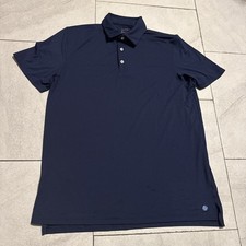 Lilly Pulitzer x Southern Tide Mens Size Large Polo Shirt Blue Stretch Golf