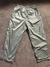 Vtg 90s Y2K Nike windbreaker pants Green womens size XL 16-18 Measures 32x30