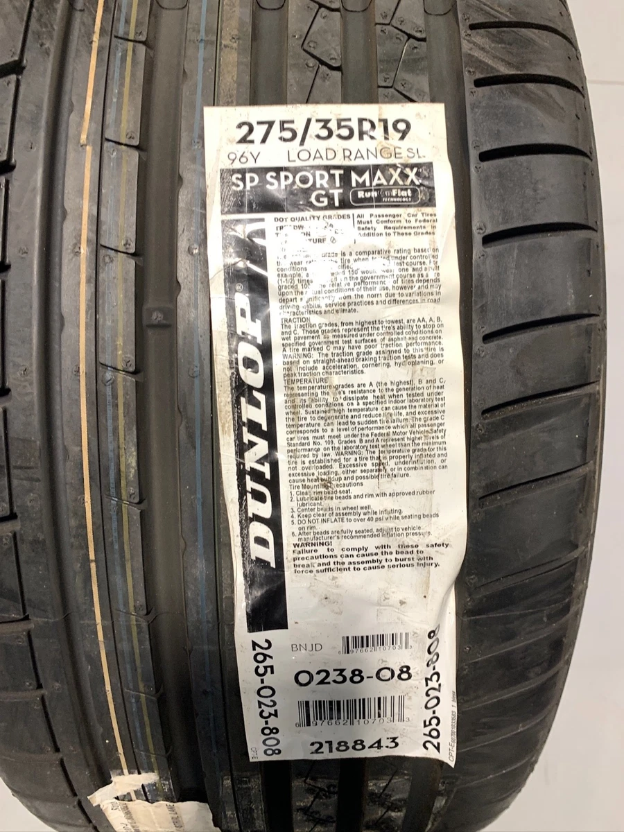 Dunlop 275/35/19 Car & Truck Tires for sale | eBay