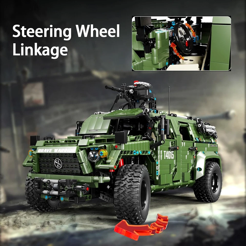 Warrior, Kit per La Costruzione Di Auto Fuoristrada Militare, Scala 1:8, Camion - Immagine 2 di 4