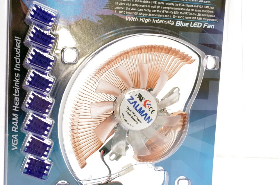 NEW NOS Zalman VF700-Cu LED fan with heatsink cooler for graphics card *vintage* - Image 3 of 4