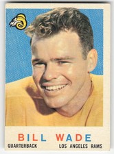 1959 Topps #110 Bill Wade Los Angeles Rams Very Good 65394