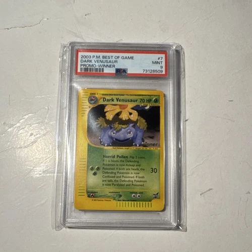 Pokémon Dark Venusaur Best of Game Promo Winner PSA 9 English 2003 Card