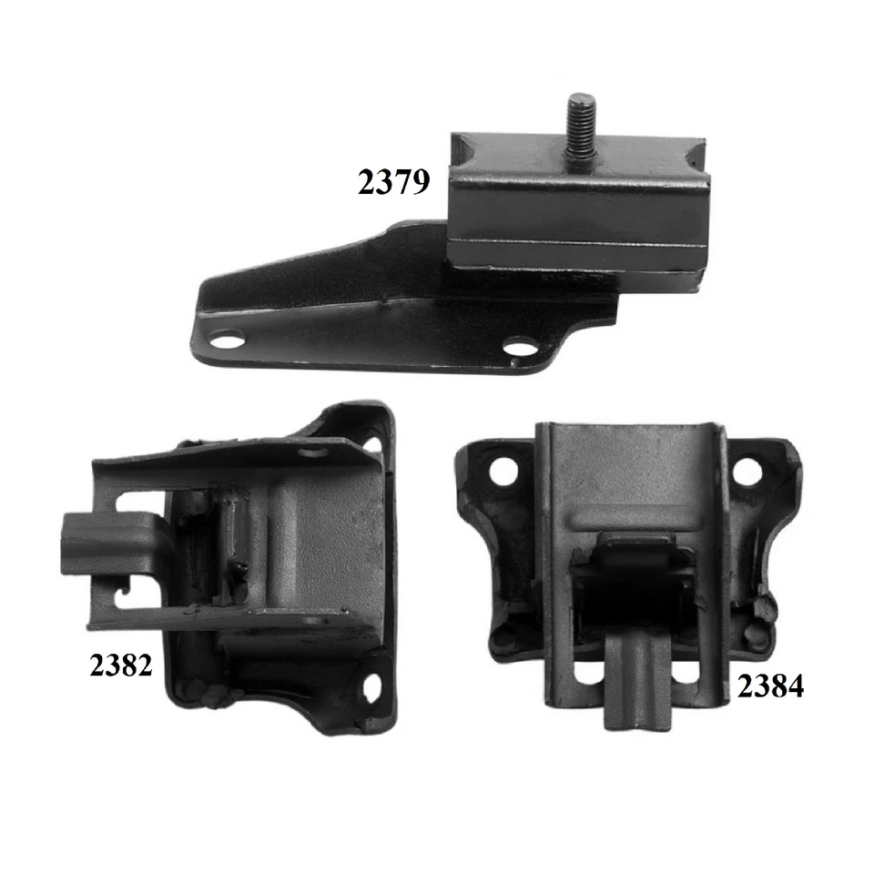 3 PCS MOTOR & TRANS MOUNT FIT PONTIAC GRAND LEMANS, GRAND PRIX 3.8L & 4.1L - Image 2 of 4