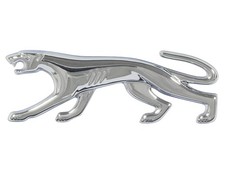 1967-68 Cougar Emblem Headlamp Door Xr-7 Die Cast Chrome Rh Mercury New
