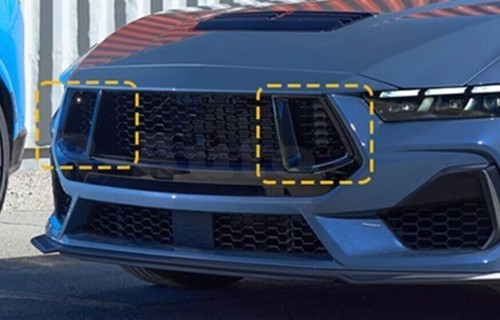 For Ford Mustang GT 2024 Dry Carbon Fibre Front Bumper Center Mesh Grille Grill - Picture 5 of 6