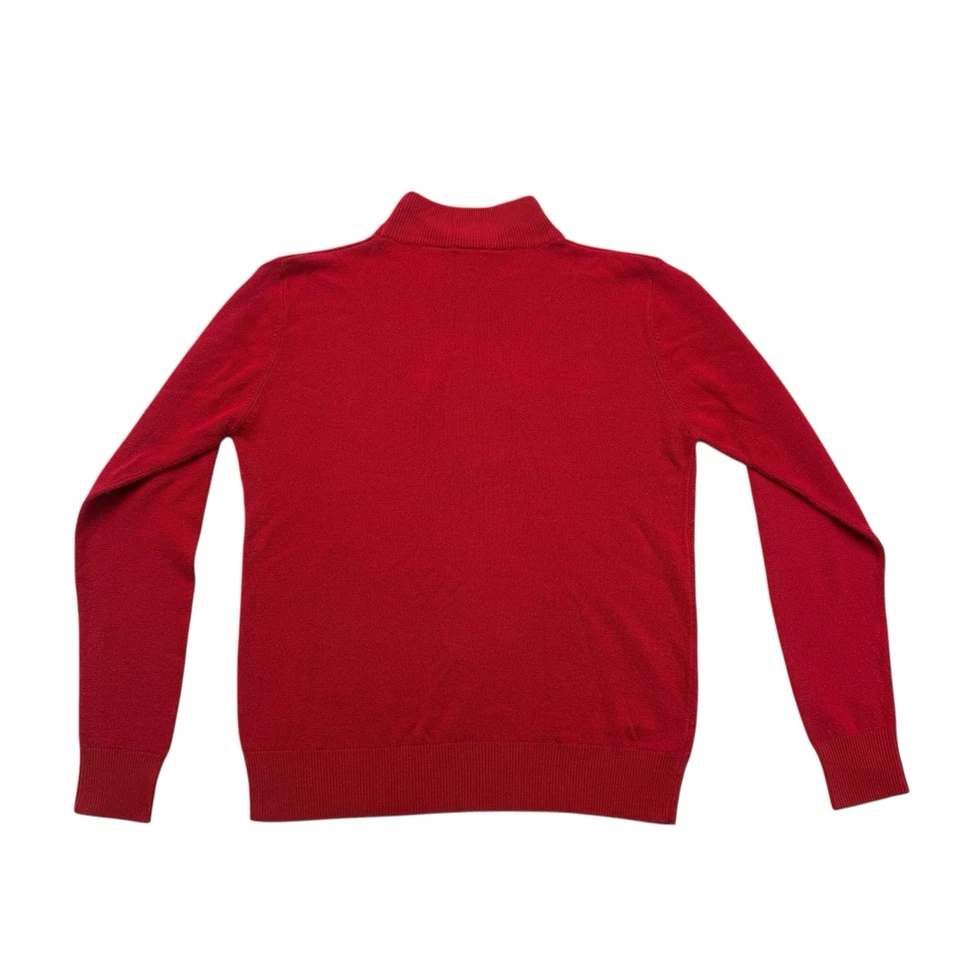 Vintage Christmas Sweater Womens Medium M Red NorthCrest Embroidered Holiday - Image 2 of 4