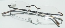 EMOZIONI BY SAFILO 4298/A/N JK8 Eyeglasses BROWN New Rimless 50-18-135 Italy