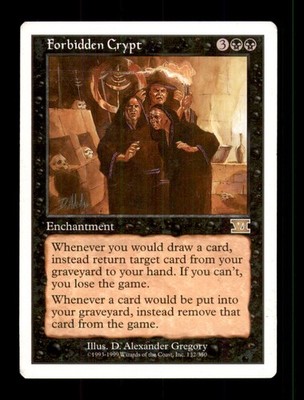Forbidden Crypt LP Light Play Classic Sixth Edition MTG [11602]