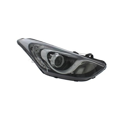 Headlight Fits Hyundai i30 GD 2012-2017 Black Surround Headlamp Drivers Side