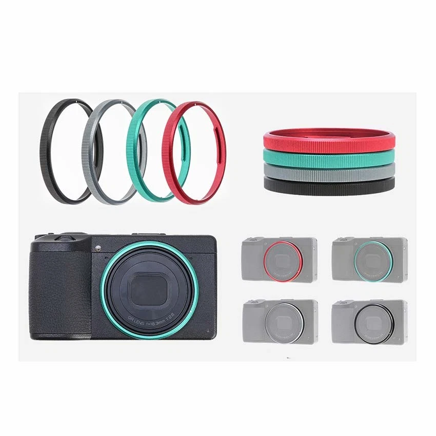Aluminum Alloy Lens Ring Lens Adapter Ring For RICOH GR3X/GR3III/GR3IIIX/GR3 HDF - Image 2 of 4