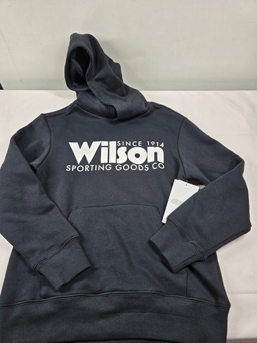 Wilson Sporting Goods Youth Black Hoodie Boys Size Small New Athletic Pullover