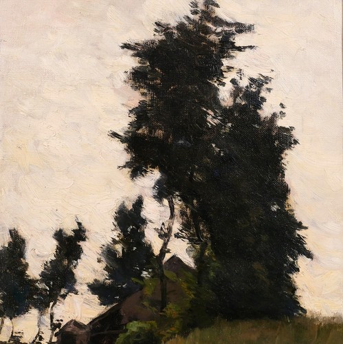 Joseph-Charles François GEMÄLDE Landschaft Barbizon Impressionismus Belgien - Bild 3 von 10