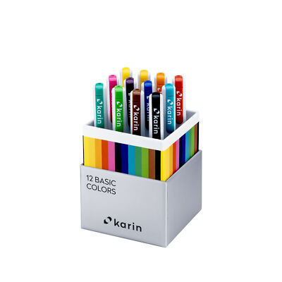 KARIN Realbrush PRO Basic Colors Set 12 Pinsel exklusives und schützenden Etui