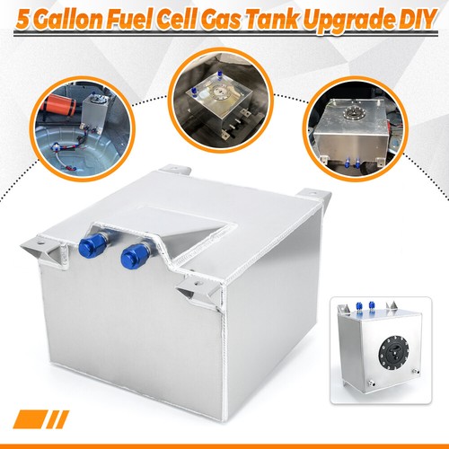 AU SHIP 20L Fuel Tank 5.2 GAL Aluminum Fuel Cell Tank With Foam Layer AN10 Plug - Picture 7 of 18