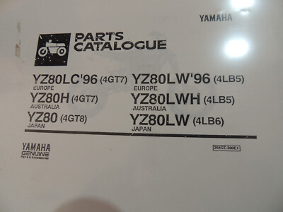 1996 Parts list catalog / Ersatz Teile Liste Katalog Yamaha YZ 80 LW LC