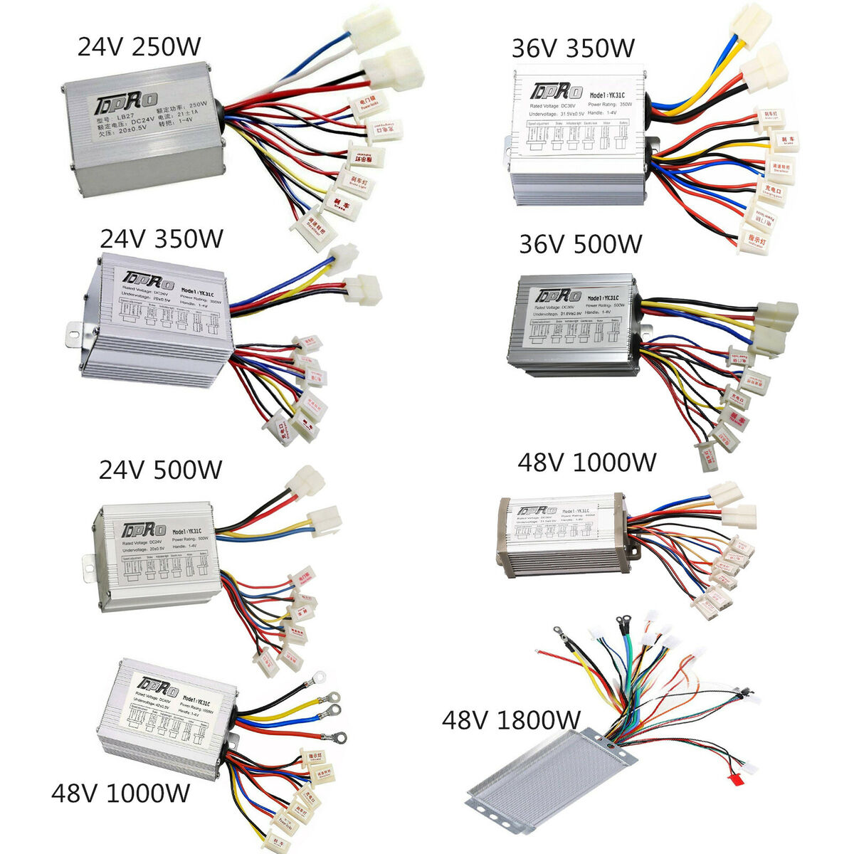 24/36/48v Electric Motor Brush Speed Controller for E-bike 24/36/48v Electric Motor Brush Speed Controller for E-bike