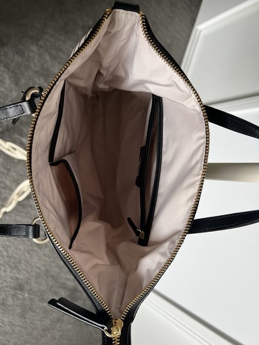 Radley London Ziptop Backpack in Chalk (Off-white) and Black Stripes - Picture 4 of 5