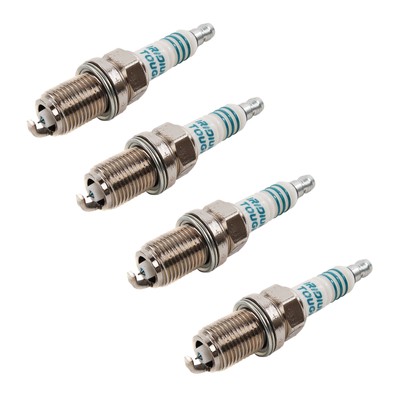 4X doppio Iridium Spark Plugs per MERCEDES BENZ SLK230 Kompressor 2000-2004