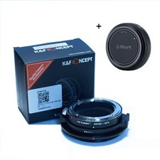 K F Concept NIK G -GFX lens adapter for Nikon G lens to Fuji GFX with rear cap