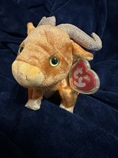 Vintage Retired 2000 New TY Beanie Baby - THE OX Chinese Zodiac 6 inch - MWMT