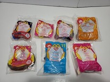 Lot Of 7 Vintage 2000 Mcdonalds Happy Meal Toys. 3Tigger, 1 mickey, 3 TY dolls