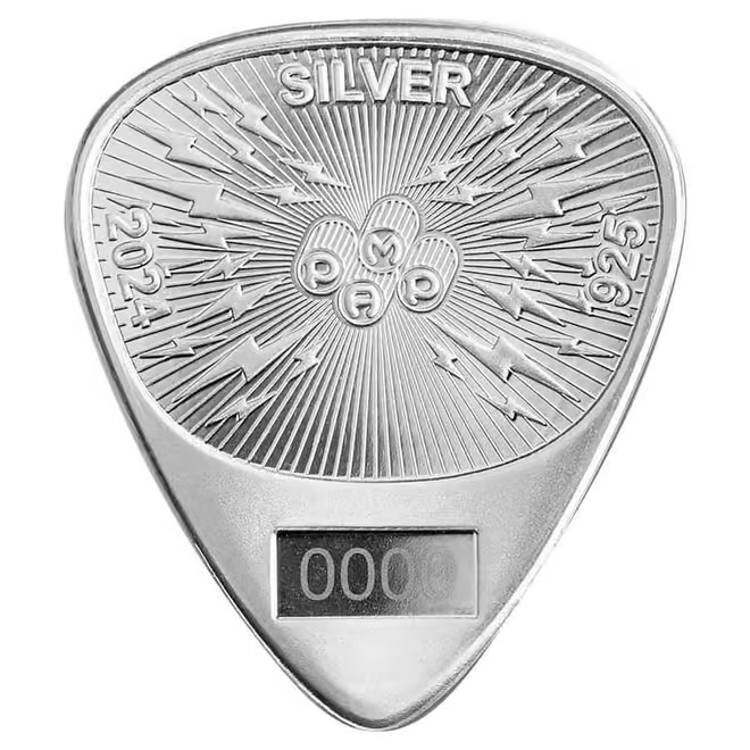 記念販売品　Fender STERLING SILVER 当時限定50コ 2024 PAMP Fender 70th Anniversary Stratocaster Guitar Pick