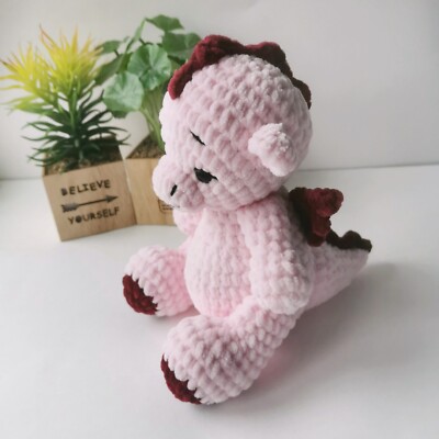 Crochet dragon, Dragon stuffed toy, birthday gift, nursery decor
