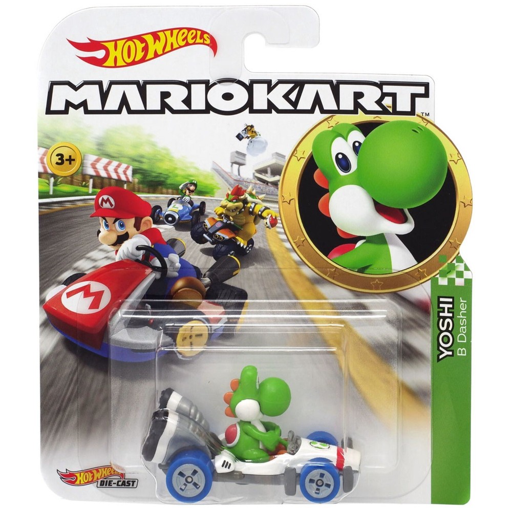 Mattel Hot Wheels Yoshi B-Dasher 1:64 Mario Kart Toy Car GBG29  