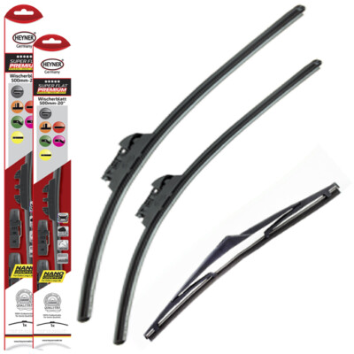 Fits Hyunda Bayon 2021- Full Set 3 wiper blades HEYNER HSF24''16'' PT rear 12''HRC