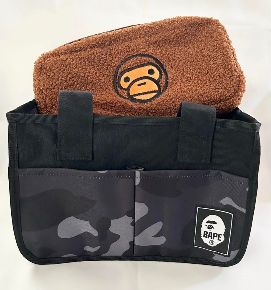 BAPE KIDS A Bathing Ape 2023  Tote Bag & Milo Pouch Spring Summer CAMO Interior