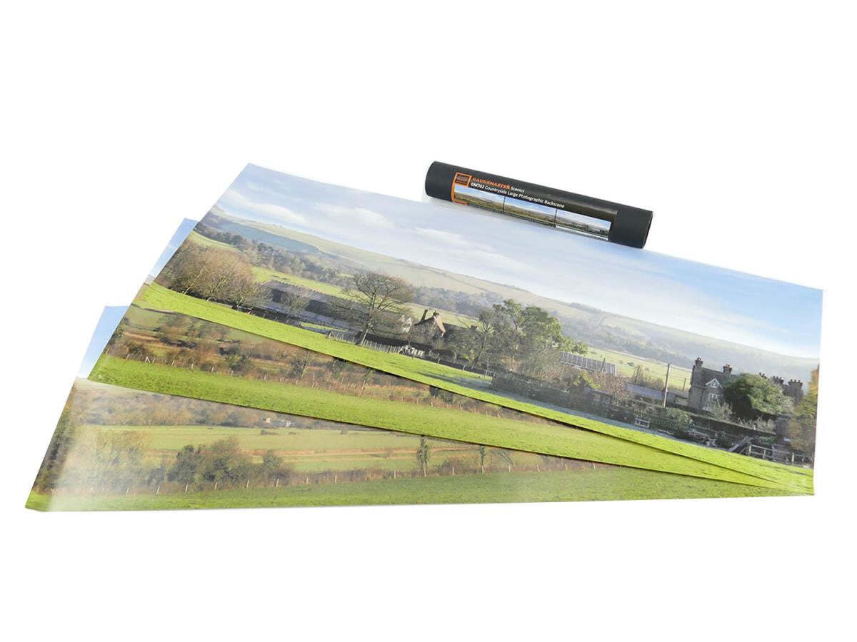 Gaugemaster GM702 OO Gauge Countryside Large Photo Backscene (2744mmx304mm)