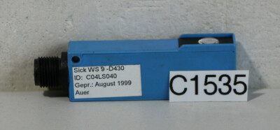 SICK Reflexionslichtschranke WS9-D430 + WE9-P430 – Zuverlässiger Sensor, Set, Gebraucht ähnlich, Für Industrie & Automation