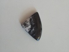 1 Piece Moss Agate Faceted Trillion Rose cuts  Green Moss Agate Loose Triangle