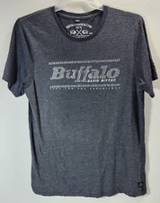 Buffalo David Bitton Mens Live For The Experience  Tshirt Size Large Gray 