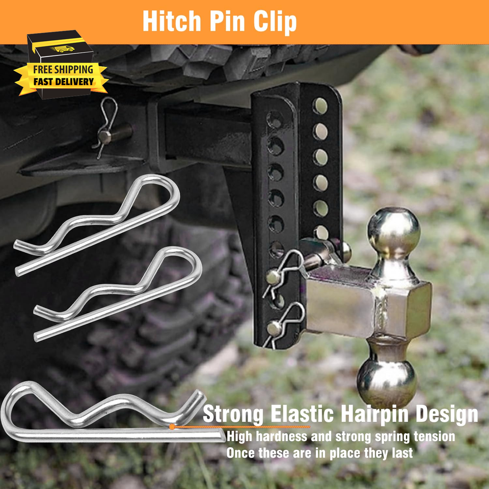 15 Pcs Heavy Duty Cotter Pins,Hitch Pins Clip R Clips Spring Retaining ...