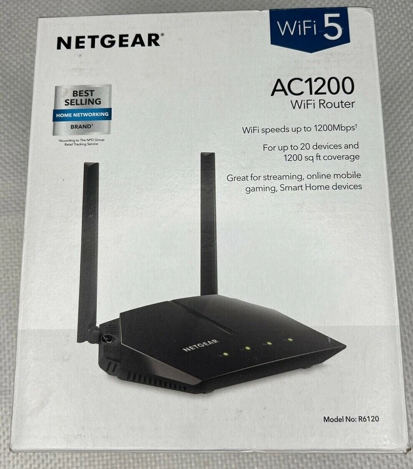 NETGEAR AC1200 Dual Band WiFi Router Model R6120 - Image 3 of 4