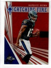 MARQUISE BROWN 2019 Panini Phoenix RED CATCHING FIRE #94/299 Baltimore Ravens #1