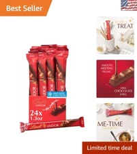 Decadent LINDOR Milk Chocolate Truffle Bars – 1.3 oz Treat, Perfect for Gifting