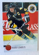 1993-94 Leaf Ice Hockey Hat Trick Artist MARIO LEMIEUX Pittsburgh Penguins  #4