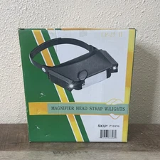 VINTAGE Head Strap Magnifier with Lights #P38896 COINS JEWELRY HOBBY